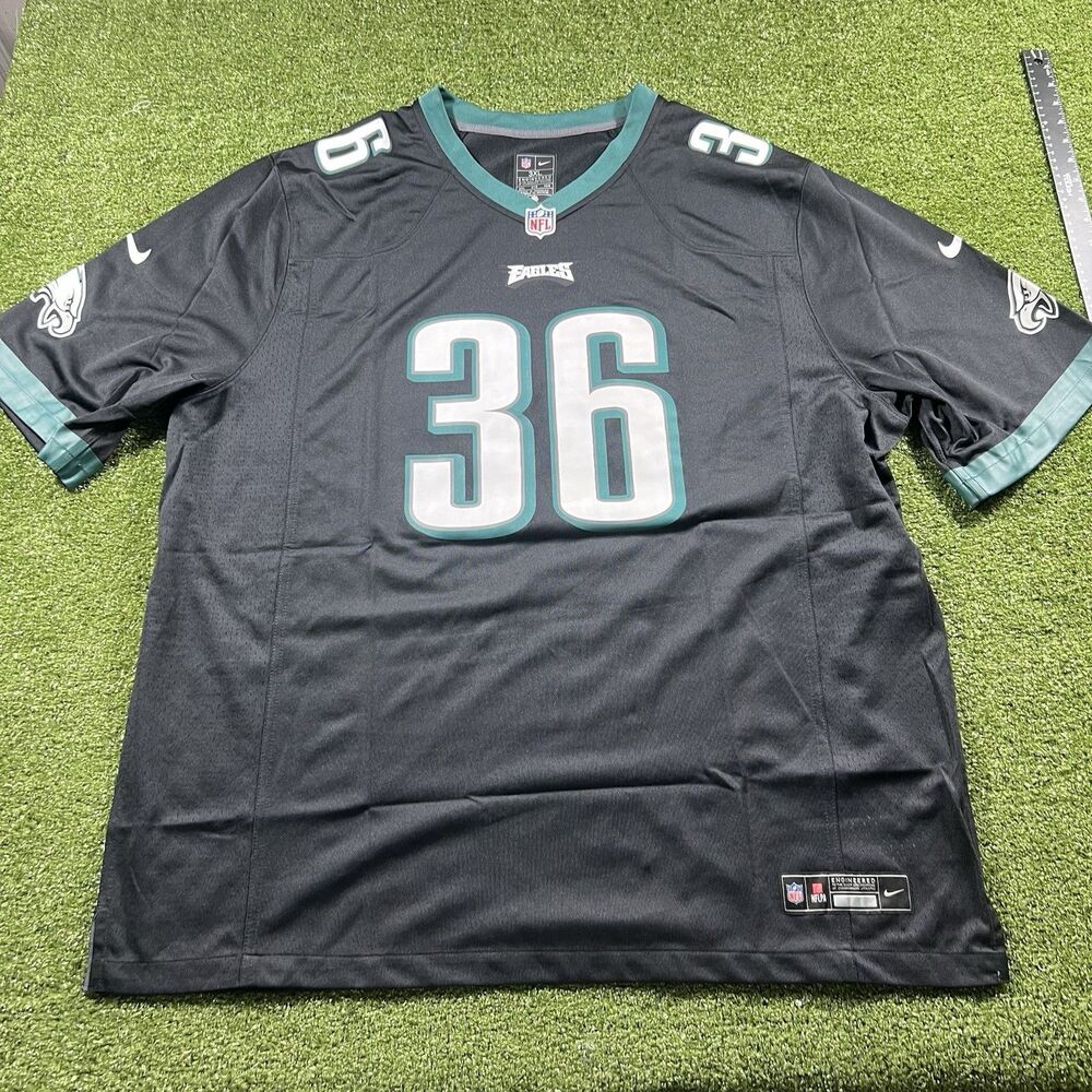 Nike Brian Westbrook #36 Philadelphia Eagles NFL Jersey Men's 3XL Black